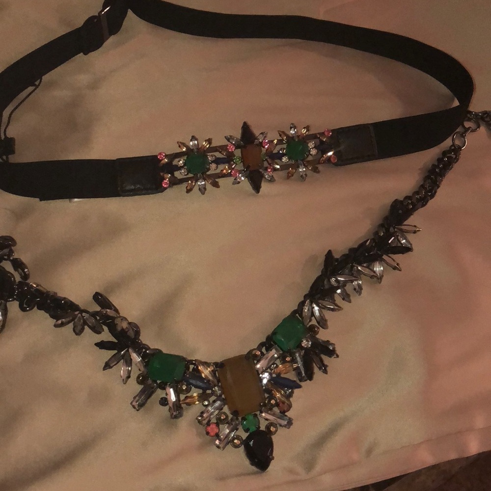 Bcbgmaxazria necklace and matching belt
